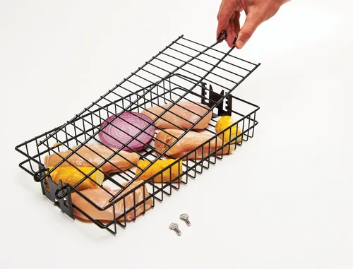 Vista 6 de Cesta plana antiadherente de asador automático Onward Manufacturing Company