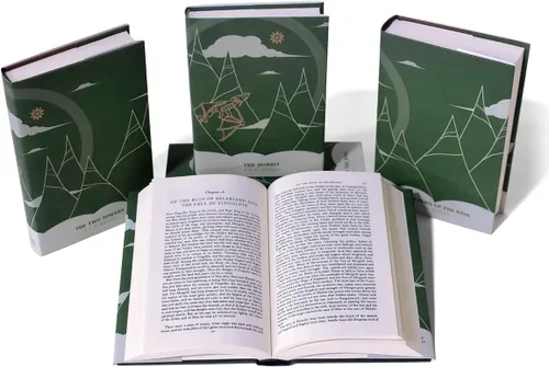 Vista 6 de Juniper Books - El Señor de los Anillos - Juego de 5 libros de volumen - Diseño de portada personalizada para la colección J.R.R. Tolkien