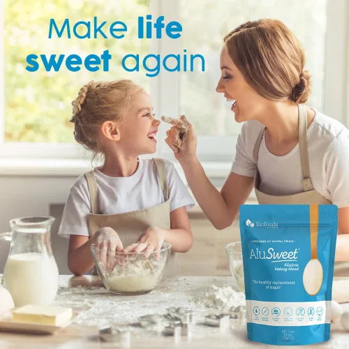 Vista 7 de Alusweet Edulcorante de alulosa cero calorías, 12 onzas, sustituto de azúcar 1:1, apto para dieta cetogénica, sin gluten, no glucémico, sustituto