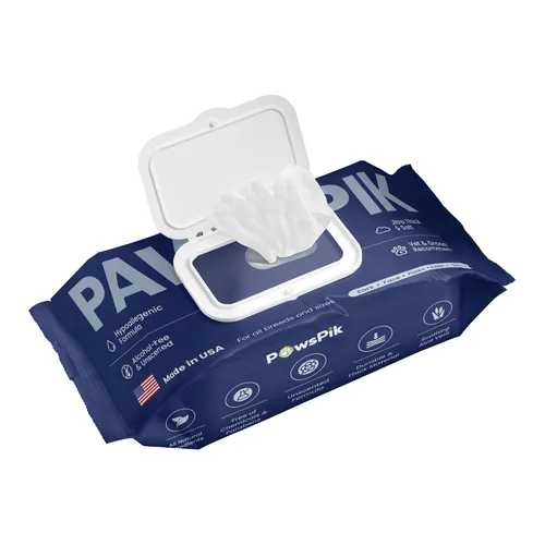 PawsPik Toallitas prémium para mascotas fabricadas en Estados Unidos, para