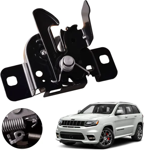 Vista 8 de Bloque de cierre de capó Compatible con Jeep Grand Cherokee 2016-2021 Dodge Durango 2016-2024 Jeep Grand Cherokee WK 2022 Reemplaza 4589688AE