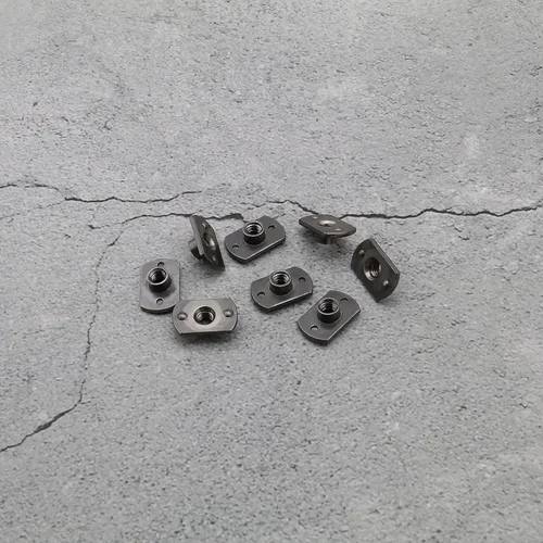 Vista 7 de Create idea Tuercas de soldadura M6 Tab Base UNC Máquina de acero al carbono Tornillo en forma de T 2 Proyección para muebles Vehículos Caster