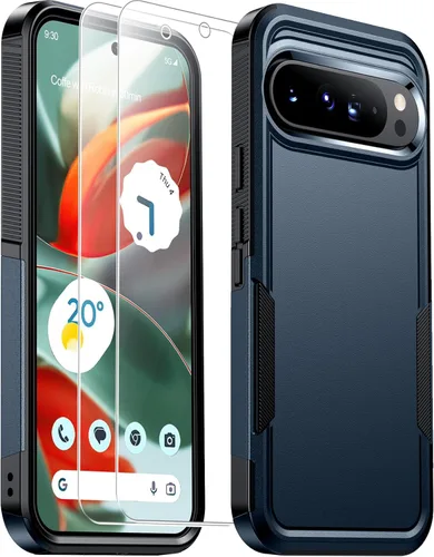 Vista 10 de Justcool Funda diseñada para Google Pixel 9 Pro XL, [protección contra caídas de grado militar de 10 pies] Funda resistente a prueba de golpes