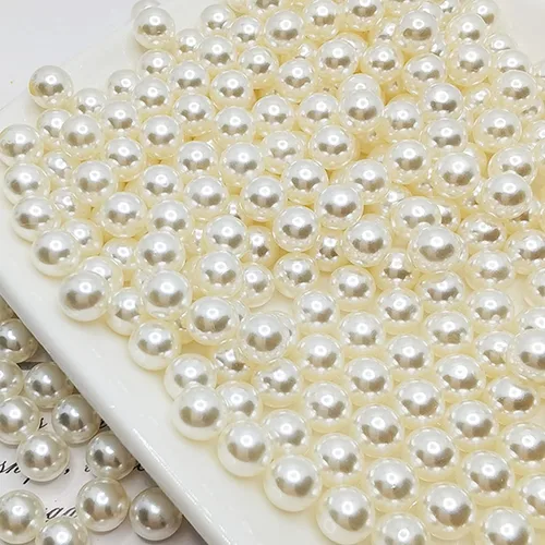 900 perlas sueltas marfil de 0.315 a 0.315 pulgadas, perlas redondas sin agujero para manualidades, bodas, fiestas de cumpleaños, decoración del