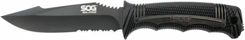 Vista 3 de De SOG Specialty Knives & Tools> cuchillo SEAL para tácticas al aire libre de hoja fija, con hoja de 4.9 pulgadas
