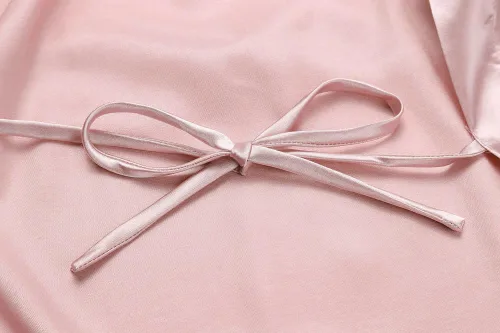 Vista 31 de Bata tipo kimono de satén para mujer, bata larga y sedosa para dama de honor, ropa de dormir para boda, fiesta, prepararse