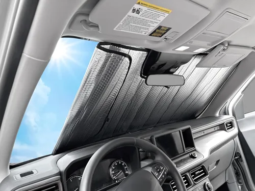 Vista 6 de Parasol de Ventana Lateral Asiento Delantero (2 piezas) Ajuste Personalizado para Ford E-Series E Serie E-150 E-250 E-350 E450 Furgoneta