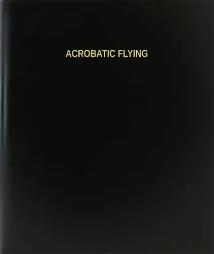 BookFactory Acrobatic Flying Log Book/Journal/Logbook - 120 Page, 8.5''x11'', Black Hardbound (XLog-120-7CS-A-L-Black(Acrobatic Flying Log Book))
