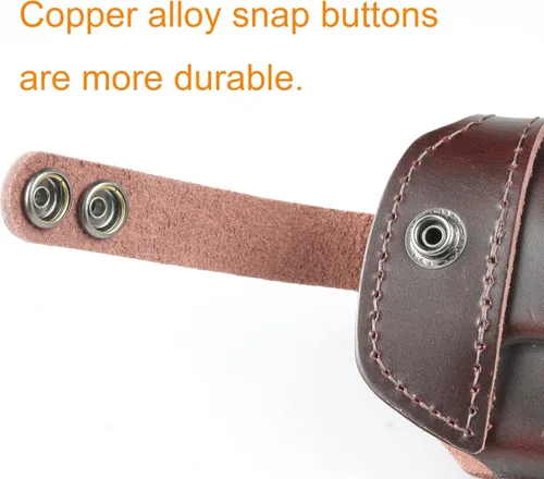 Vista 5 de OWB 1911 Holster - Top Grain Leather for Most 1911 Style Compatible with Colt, Kimber, Springfield, Tisas & More Fits 4" & 5" Barrels