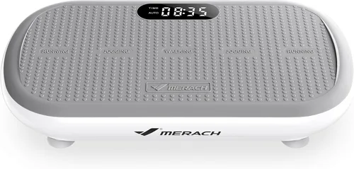 Vista 10 de MERACH - Máquina de plataforma vibratoria para ejercicio, capacidad de 440 libras, Bluetooth y pedal de silicona, estimula la grasa profunda