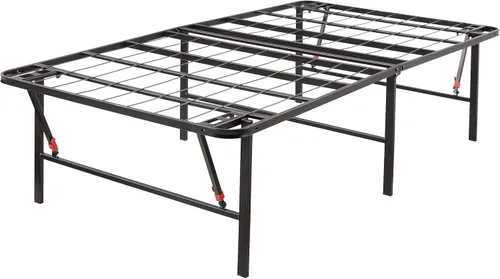Vista 9 de Amazon Basics Base de cama de metal, plataforma no plegable, fácil montaje, individual, 39 pulgadas de ancho x 75 pulgadas de largo x 14 pulgadas
