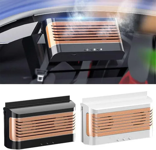 Vista 2 de Ventilador de coche – Ventilador de escape solar para coche, ventilador de refrigeración de coche, ventilador de purificación de aire de coche