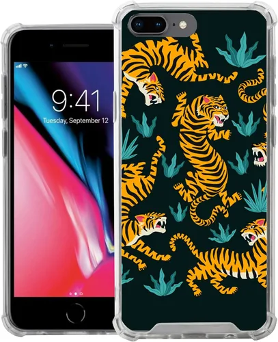 Vista 8 de CasesOnDeck - Funda compatible con Apple iPhone 8 Plus iPhone 7 Plus (5.5 pulgadas) iPhone 8 Plus, funda de poliuretano termoplástico flexible