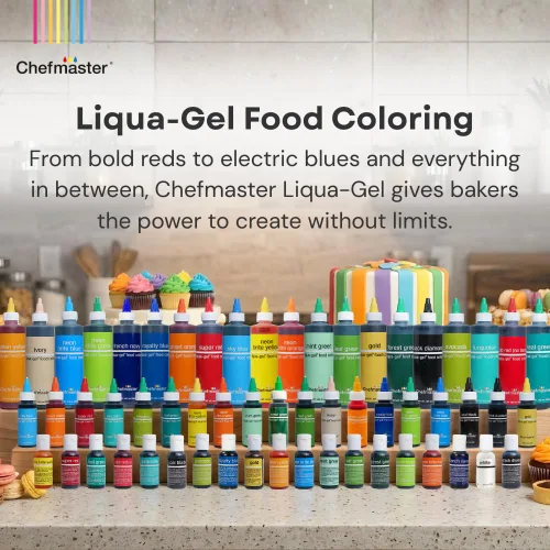 Vista 2 de Chefmaster Blanqueador Líquido Liqua-Gel Colorante Alimentario Blancos y Pasteles Más Brillantes Tinte de Grado Profesional Resistente a