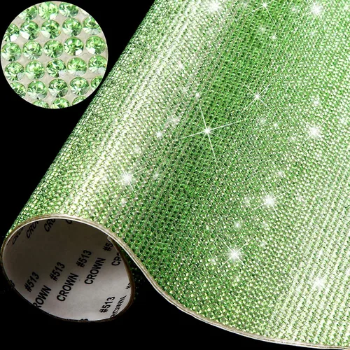 Vista 29 de Outus 12000 Piezas Hoja de Pedrería Brillante Pegatinas de Pedrería Pegatina de Decoración DIY para Automóvil Pegatinas Autoadhesivas de Gemas