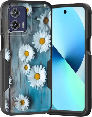 Vista 174 de para Moto G Play 4G 2024, funda de dos capas híbrida resistente y a prueba de golpes, PC duro + silicona suave protectora para Motorola Moto G Play