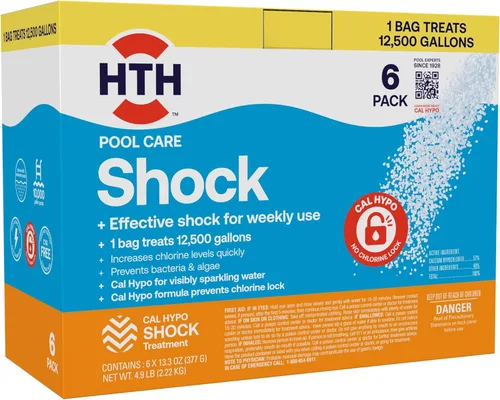 Vista 12 de HTH 52031 - Choque para el cuidado de la piscina, clorador de piscina aumenta los niveles de cloro, fórmula Cal Hypo, 13.3 onzas (paquete de 1)