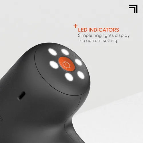 Vista 5 de Sharper Image PowerBoost Core Mini pistola de masaje [versión 2026] Masajeador de percusión de tejido profundo con 6 velocidades para aliviar