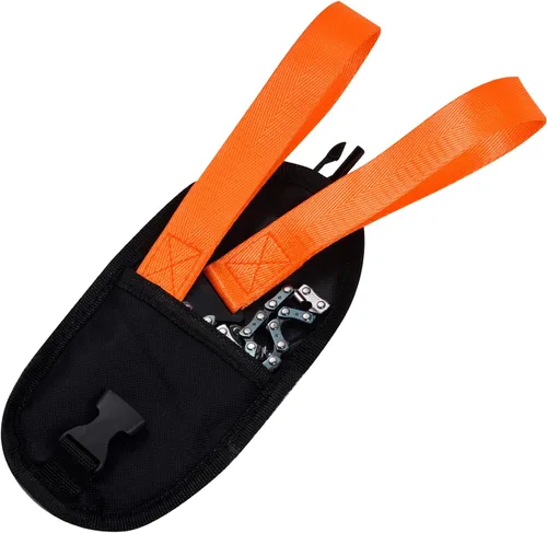 Vista 6 de Sucrain Sierra de Cadena de Bolsillo con Mango de Paracord, Sierra de Mano de Cadena Plegable, Equipo de Supervivencia de Emergencia al Aire Libre