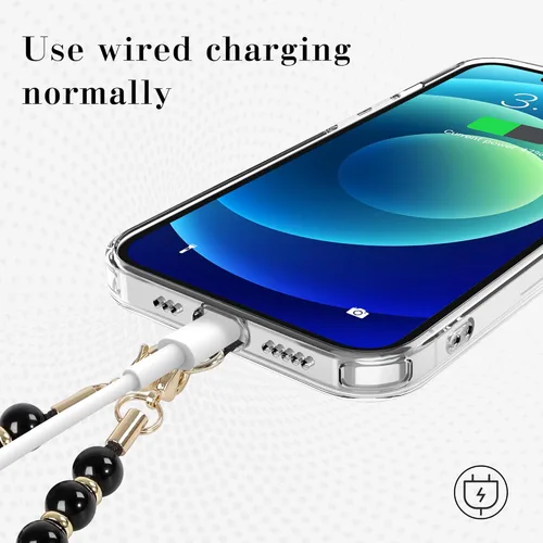 Vista 7 de takyu Dije para teléfono, correa de pulsera con cuentas para teléfono con piedras preciosas naturales para mujeres y niñas, cordón de muñeca manos