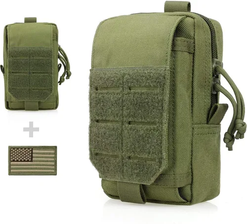 WYNEX Bolsa Táctica EDC, Bolsas de Utilidad Molle Organizador de Gadgets Soporte para Teléfono Paquete de Cintura Bolsa para Smartphone Funda para
