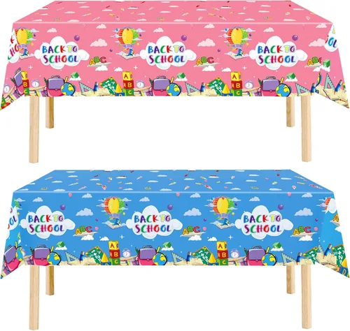Vista 18 de 3 manteles de plástico con diseño a cuadros, decoración de fiesta de cumpleaños, mantel desechable para niños, suministros de fiesta de cumpleaños