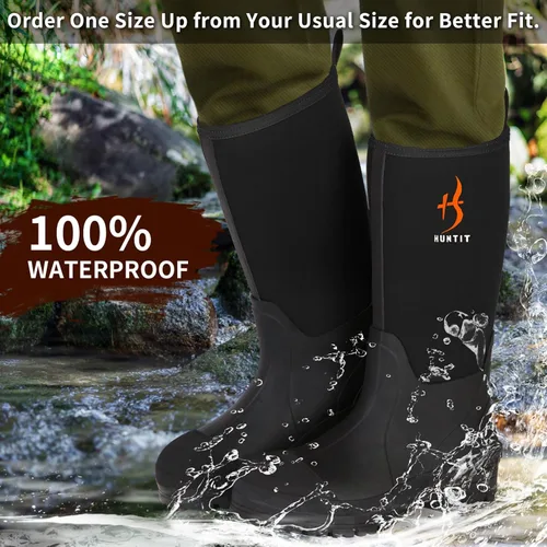 Vista 2 de Botas de trabajo de goma para hombre, suela intermedia de Kevlar, puntera de acero, botas de goma impermeables para múltiples estaciones, 0.197 in