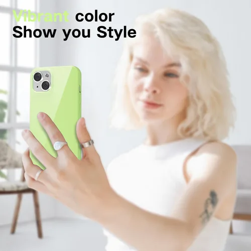 Vista 79 de Svanove para iPhone 7 Plus/ 8 Plus, funda de silicona, de goma suave brillante y gel de jey lindo, funda protectora de plástico simple y lisa