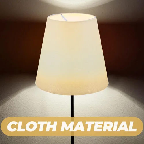 Vista 3 de Totority Accesorios para pantalla de lámpara de tela de 5.51 pulgadas, cubierta de tela con clip para pared de mesa y lámparas de pie, compatible