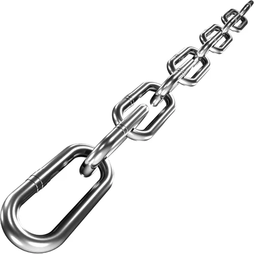 Cadena de Acero Inoxidable, Lsqurel Cadena de Eslabones de Metal de 6.5 pies, Cadena de Servicio Pesado de 1/4 pulgadas, Cadena de Utilidad, Cadena