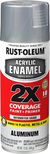 Rust-Oleum 314030 Pintura en aerosol de esmalte acrílico 2X, 11 onzas, color aluminio