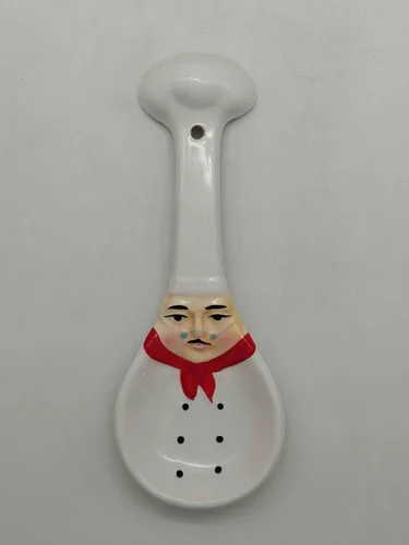 Vista 19 de ACK Cuchara de cerámica pintada a mano con girasol 3D Toscana para encimera de cocina, soporte para utensilios para cuchara, cucharón, espátula