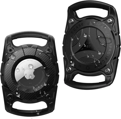 Compatible con llavero Airtag resistente al agua, soporte para collar de perro Airtag para mascotas, antipérdida, resistente a los golpes, para