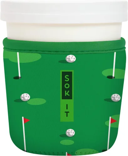 Vista 157 de Sok It IceCreamSok Cubierta de Neopreno Aislante (Floral Abstracto, Pintas de Helado Rectas)