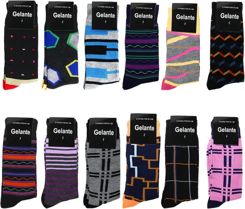 Vista 16 de 12 pares de calcetines de vestir para hombre