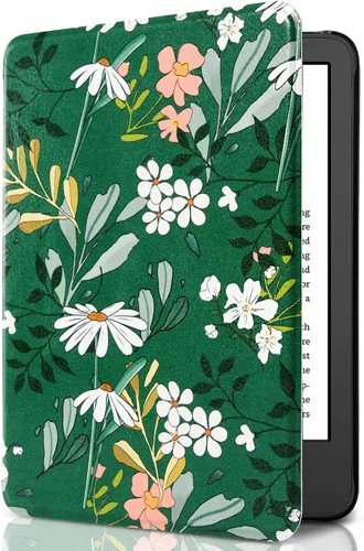 Vista 8 de CoBak Funda para todos los nuevos E-Reader de 6 pulgadas 2024 y 2022 (11 generación), funda inteligente de piel sintética, apagado y encendido