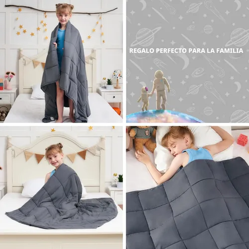 Vista 9 de yescool Manta con peso de 3 libras, manta pesada de enfriamiento de Aguacate verde