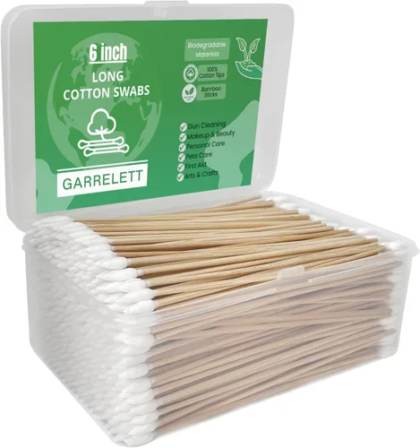 Vista 11 de 600/500/400 PCS Gun Cleaning Swabs - 6" Lint-Free Long Cotton Swabs Bamboo Handle, Precision Firearm Maintenance Kit Electronics Instruments