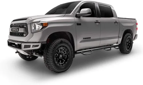 Vista 9 de RealTruck Nerf Steps para Silverado/Sierra Rueda a rueda con acceso a la cama, acero, negro texturizado C17113CC-6-TX Compatible con Chevrolet