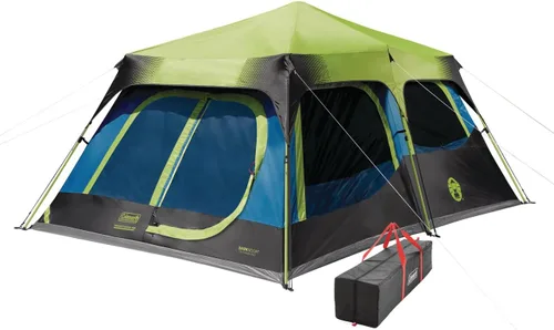Coleman 4/6/8/10 Person Instant Camping Tent with 1-Minute Setup, Large Family Tent with Pre-Attached Poles, Air Vent, & Carry Bag, Sets Up in About