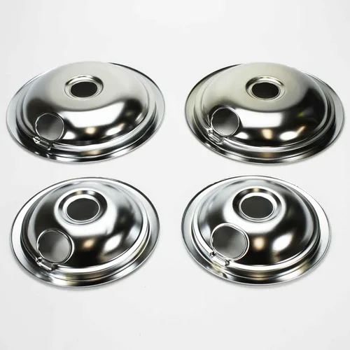 Vista 2 de 316048413 AND 316048414 OEM FRIGIDAIRE KENMORE BRAND DRIP PAN SET - INCLUDES (2) 6" PANS AND (2) 8" PANS