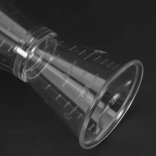 Vista 6 de Taza medidora de doble cabeza, 4 onzas, plástico transparente, para coctel preciso y alcohol, herramienta de barra de mezcla de bebidas alcohólicas