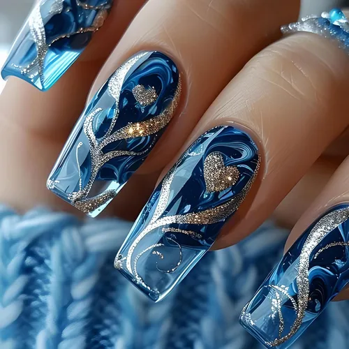 Vista 13 de MISUD Uñas a presión – Uñas cuadradas largas con pegamento rosa y negro, acrílico Y2K diseño de dijes de 24 piezas