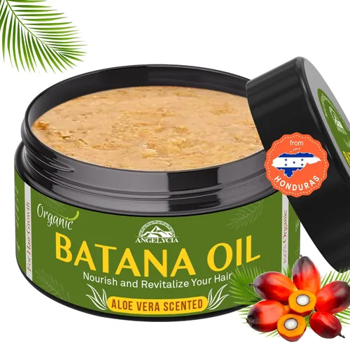 ANGELYCIA Aceite de batana crudo para el crecimiento del cabello y estimulador del cuero cabelludo - Aceite para el cabello 100% puro de Honduras -