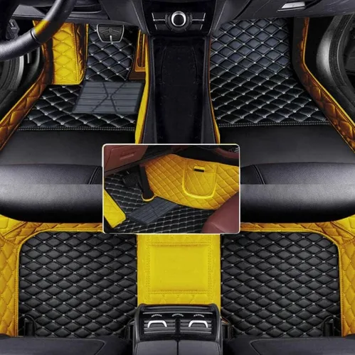 Vista 32 de Alfombrillas de Piso Automotrices de Cuero Completo de Ajuste Personalizado - Mejora el Interior de tu Automóvil con Forros de Piso Específicos
