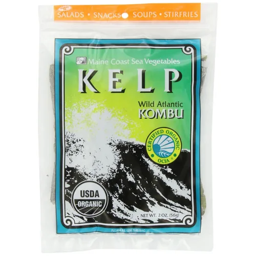 Vista 11 de Maine Coast Sea Vegetables Alaria Orgánica de Hoja Entera (Wild Atlantic Wakame) Algas Marinas Secas Orgánicas Certificadas Ricas en Nutrientes