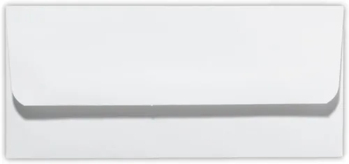 LUXPaper Sobres exteriores para moneda | 3 1/16 pulgadas x 6 3/4 pulgadas | Blanco | Texto de 28 libras | Cantidad de 50 unidades