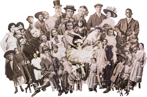 Vista 4 de Tim Holtz TIMTH.93555 Muñecas de papel de Idea-Ology, cartulina, 107 piezas impresas teñidas (TH93555)