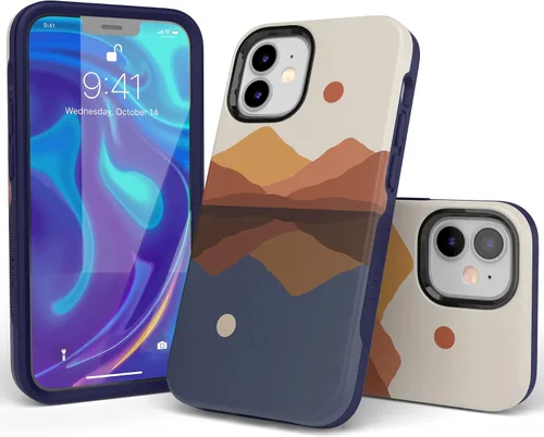 Vista 3 de Funda Casely para iPhone 12 Mini Todo lo que necesitas es amor Beatles Compatible con MagSafe Diseño protector audaz