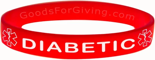 Vista 7 de Paquete de 6 pulseras para diabéticos, 6 unidades, 6 pulgadas, negro, azul, verde, rojo, naranja, morado